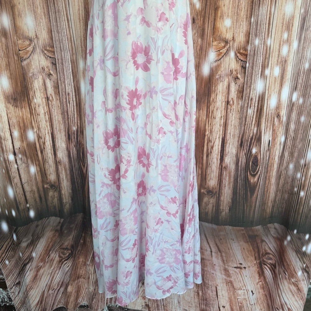Lulu's Watercolor Wonderland Pink Floral Print Maxi Dress - Picture 5 of 14